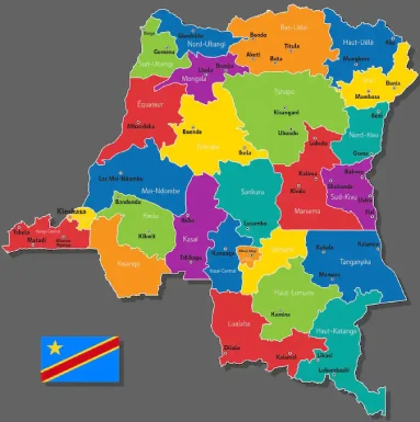 Carte de la RDC
